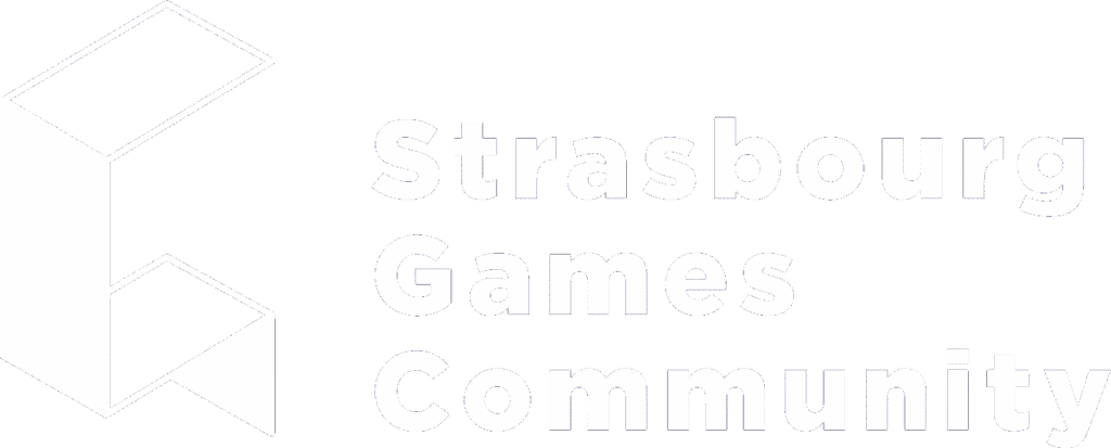 Logo blanc Université de Strasbourg partenaire PixelForge 2026