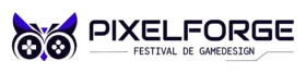 Logo PixelForge festival game design Strasbourg