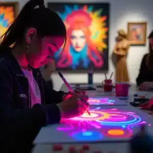 Initiation au Pixel art femme dessinant sur tablette